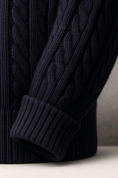 Tilano Cable Knit Navy