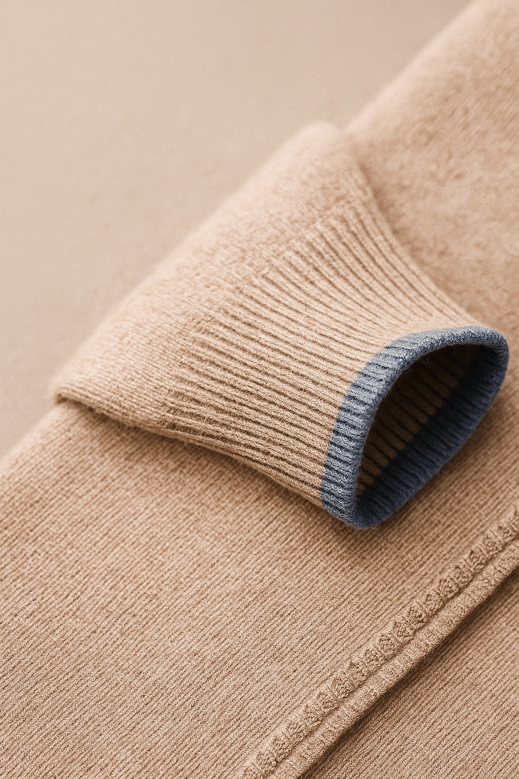 Neviro Zip Cardigan Beige