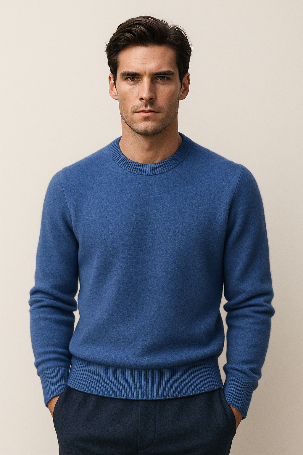 Averin Cashmere Knit Blue