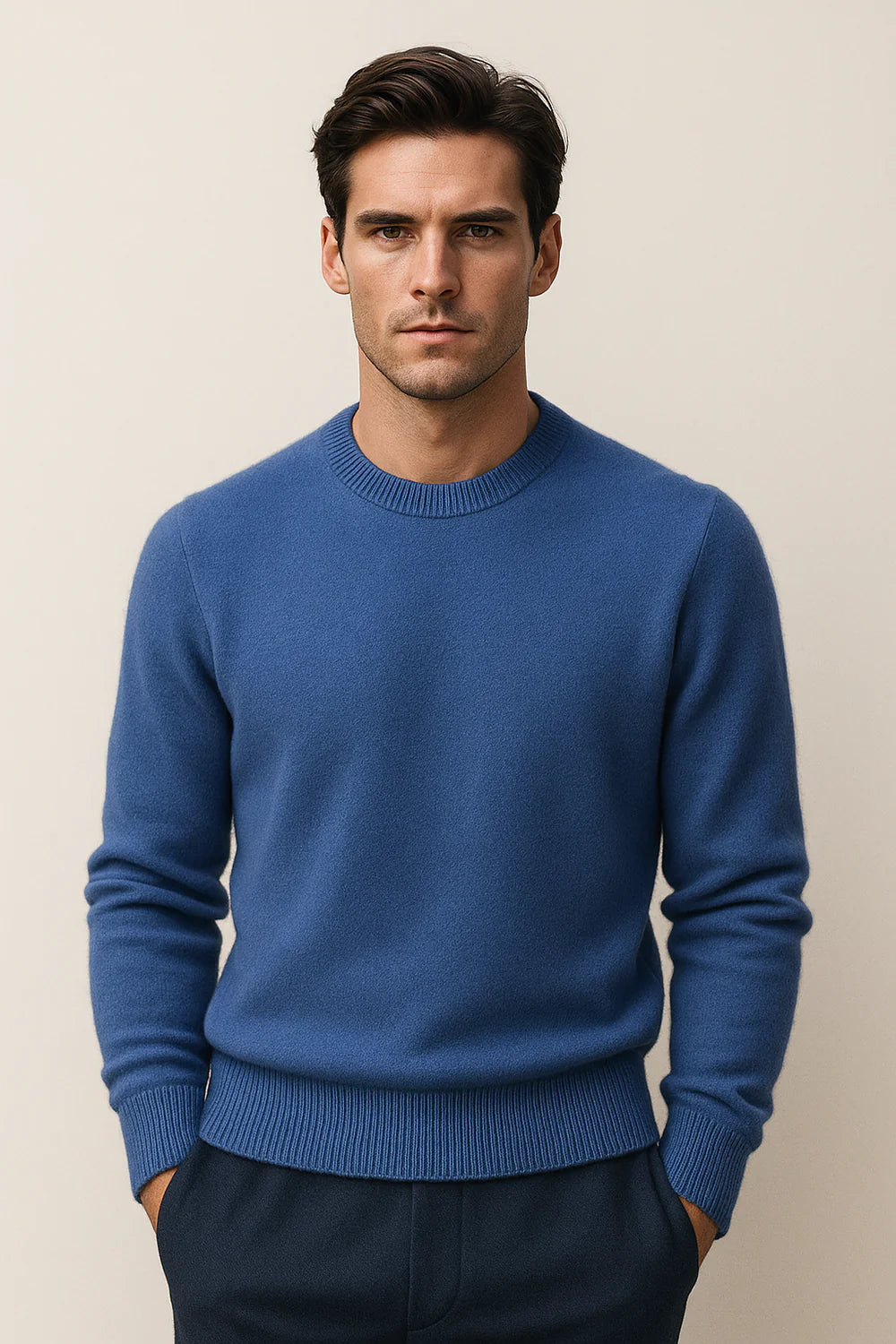 Averin Cashmere Knit Blue