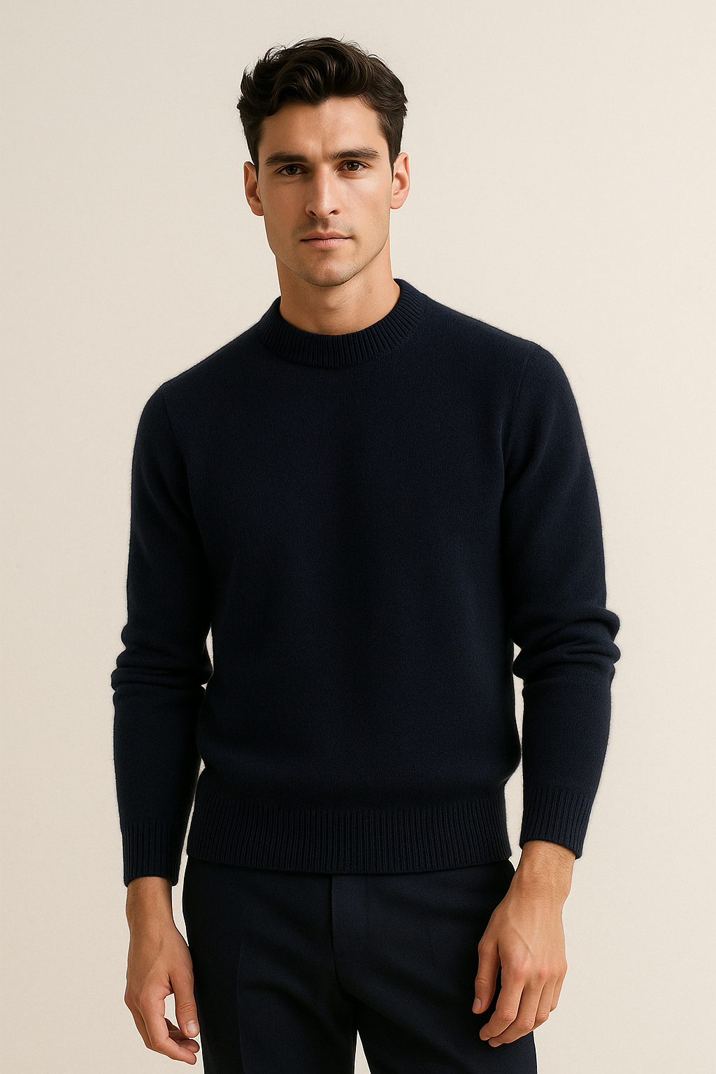 Averin Cashmere Knit Navy