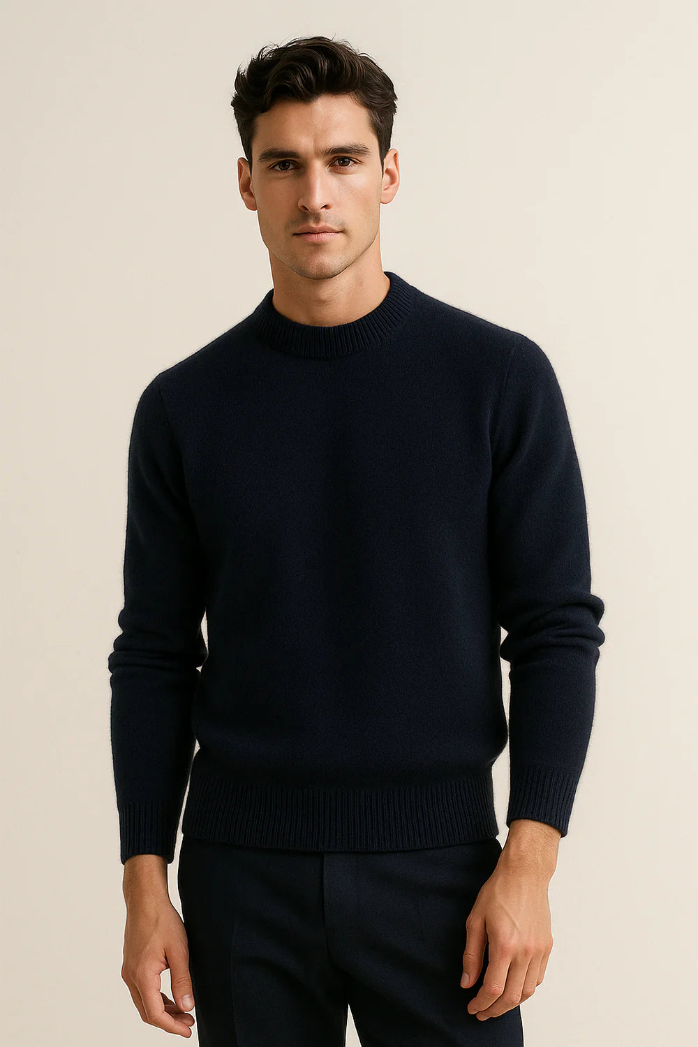 Averin Cashmere Knit Navy