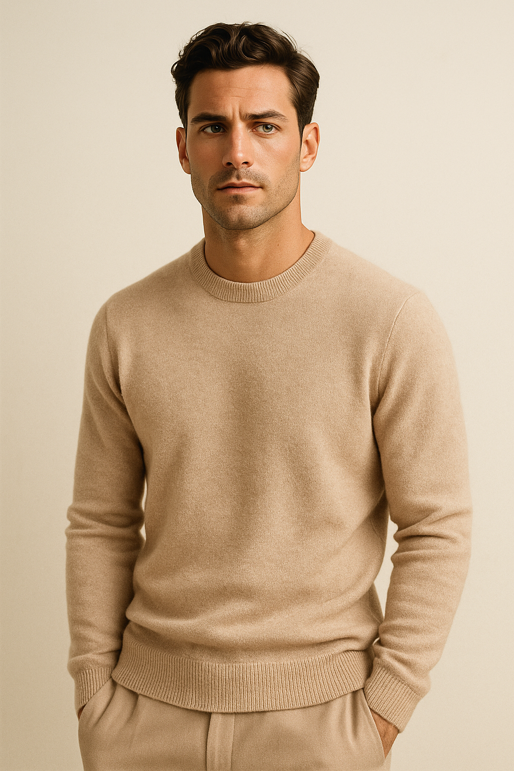 Averin Cashmere Knit Beige