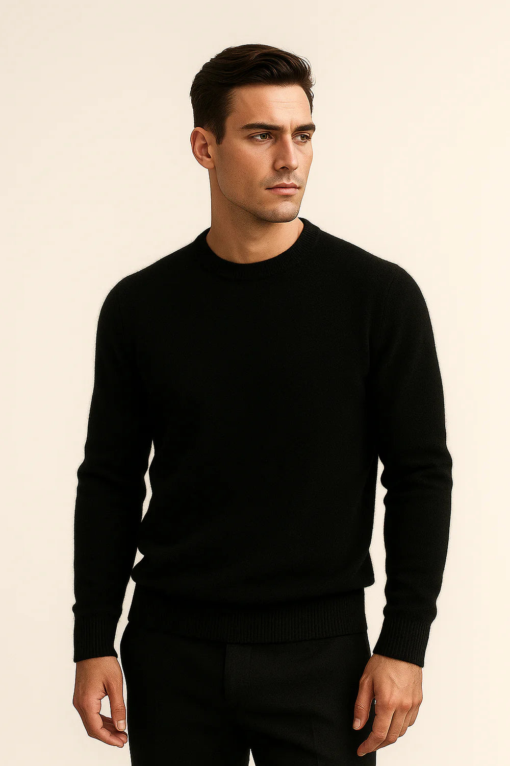 Averin Cashmere Knit Black