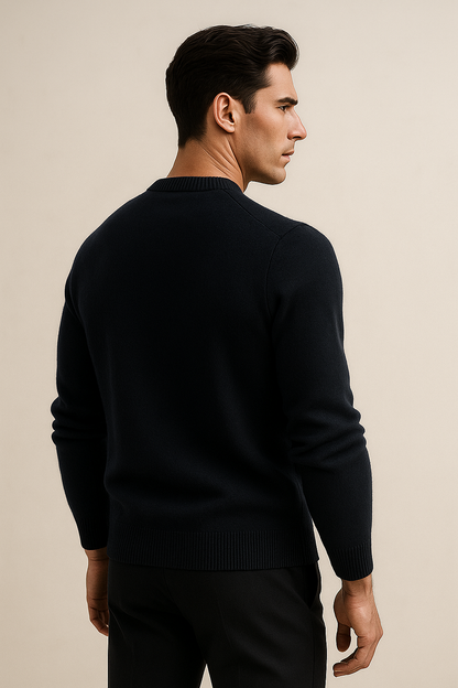 Averin Cashmere Knit Navy