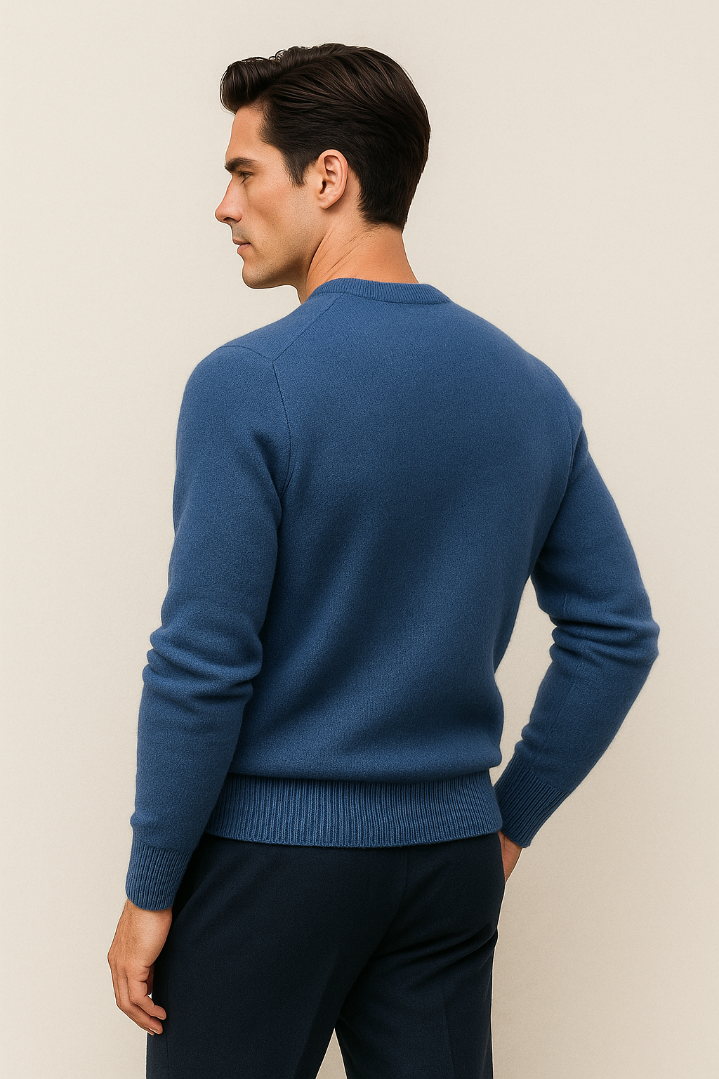 Averin Cashmere Knit Blue
