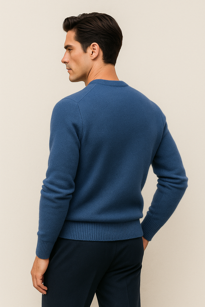 Averin Cashmere Knit Blue