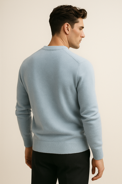 Averin Cashmere Knit Light Blue