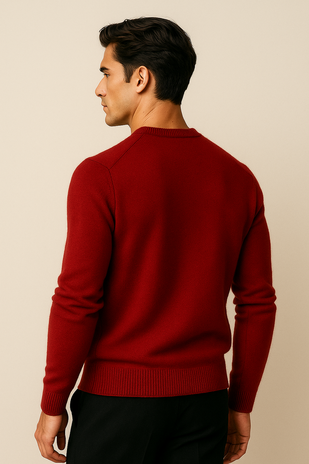 Averin Cashmere Knit Burgundy