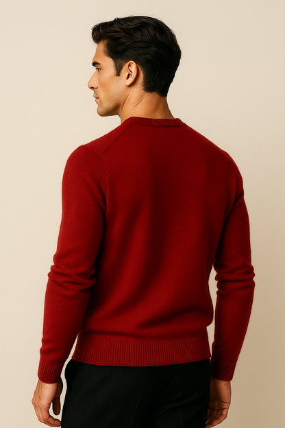 Averin Cashmere Knit Burgundy