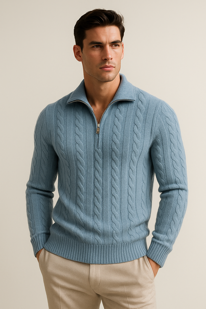 Tilano Cable Knit Light Blue