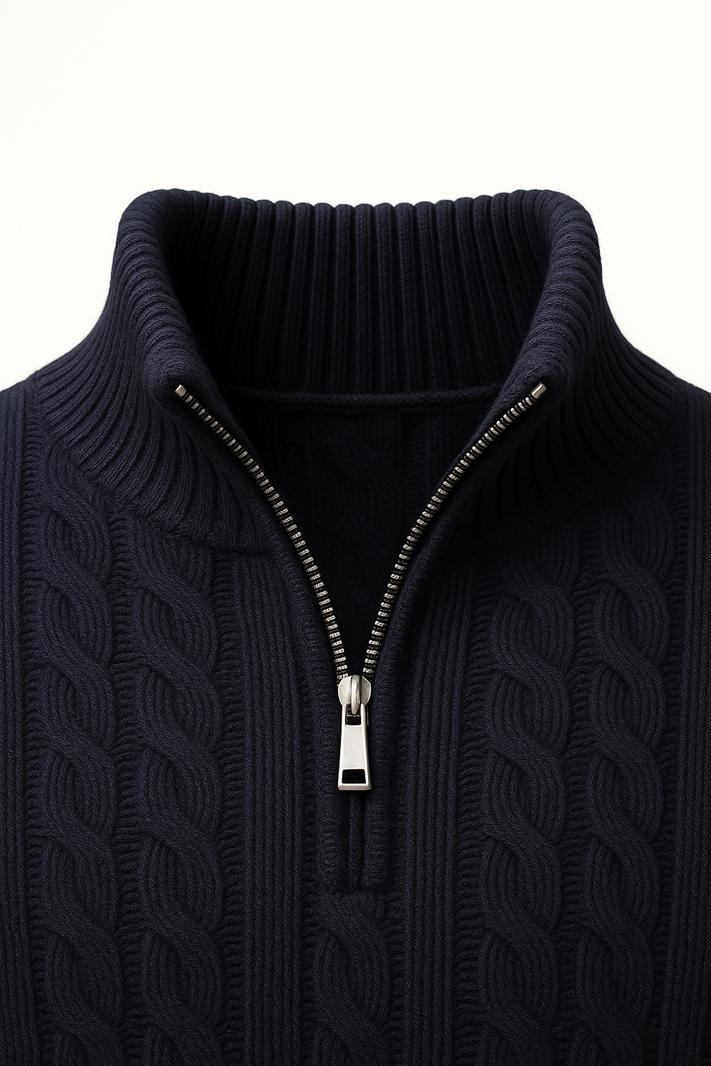 Tilano Cable Knit Navy