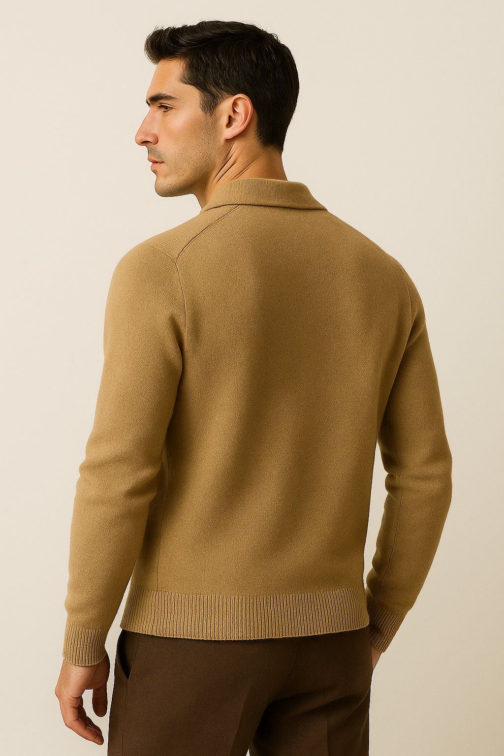 Silavo Cashmere Cardigan Camel