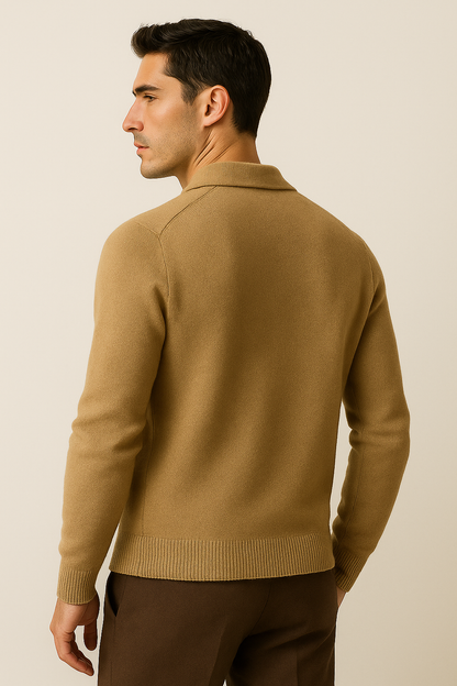 Silavo Cashmere Cardigan Camel