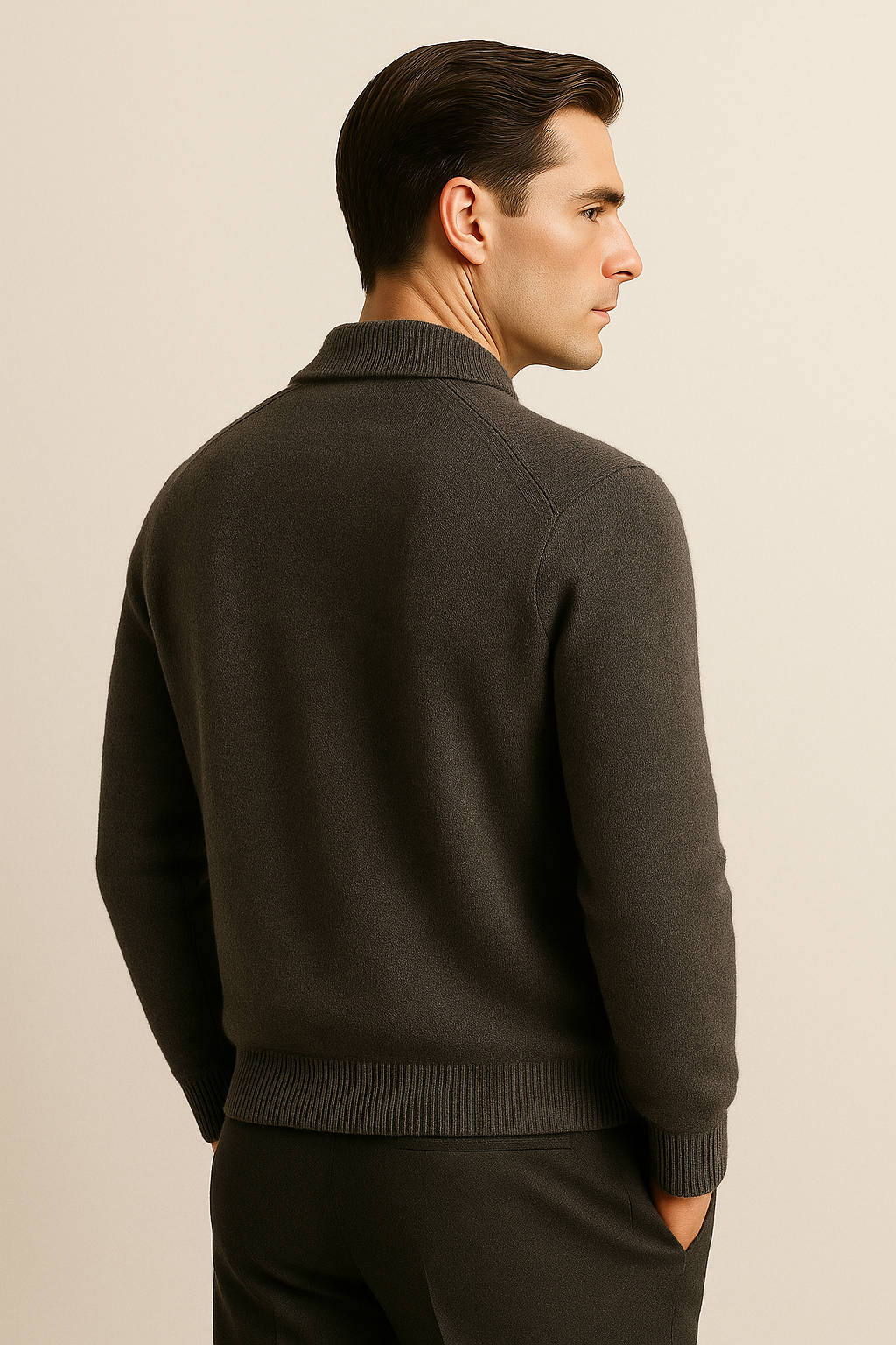 Silavo Cashmere Cardigan Dark Grey