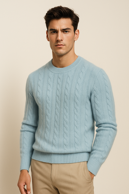 Velaro Cashmere Knit Light Blue