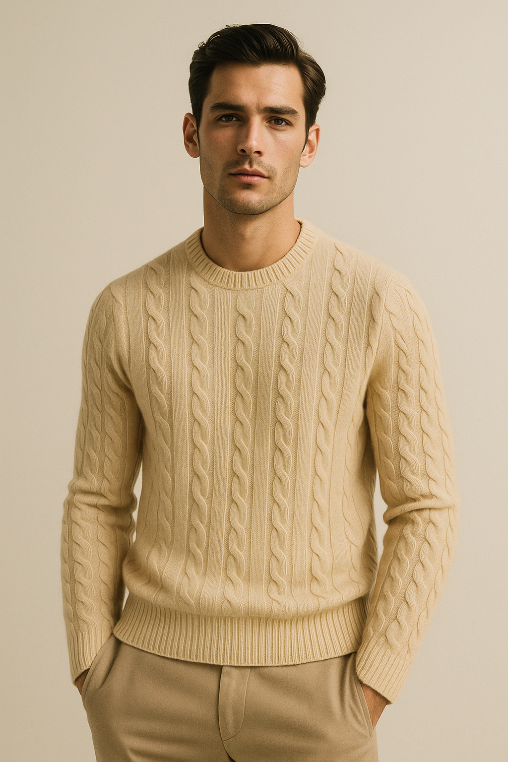 Velaro Cashmere Knit Beige