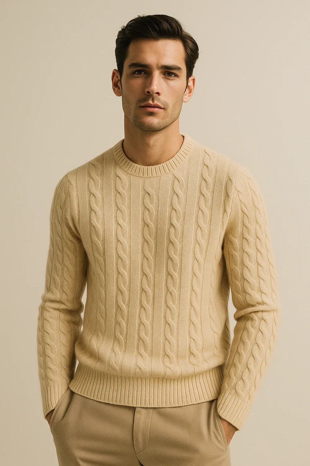 Velaro Cashmere Knit Beige
