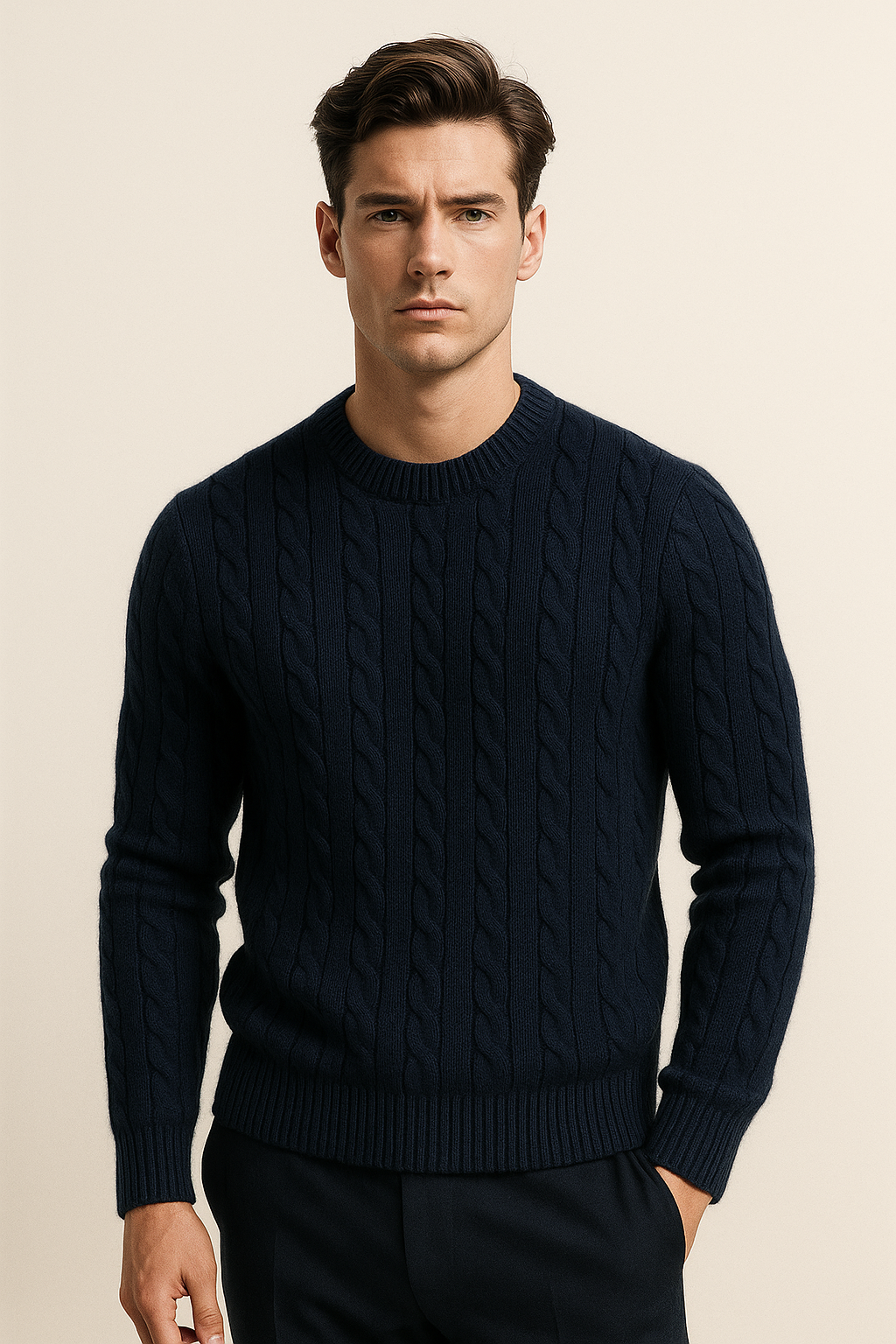 Velaro Cashmere Knit Navy