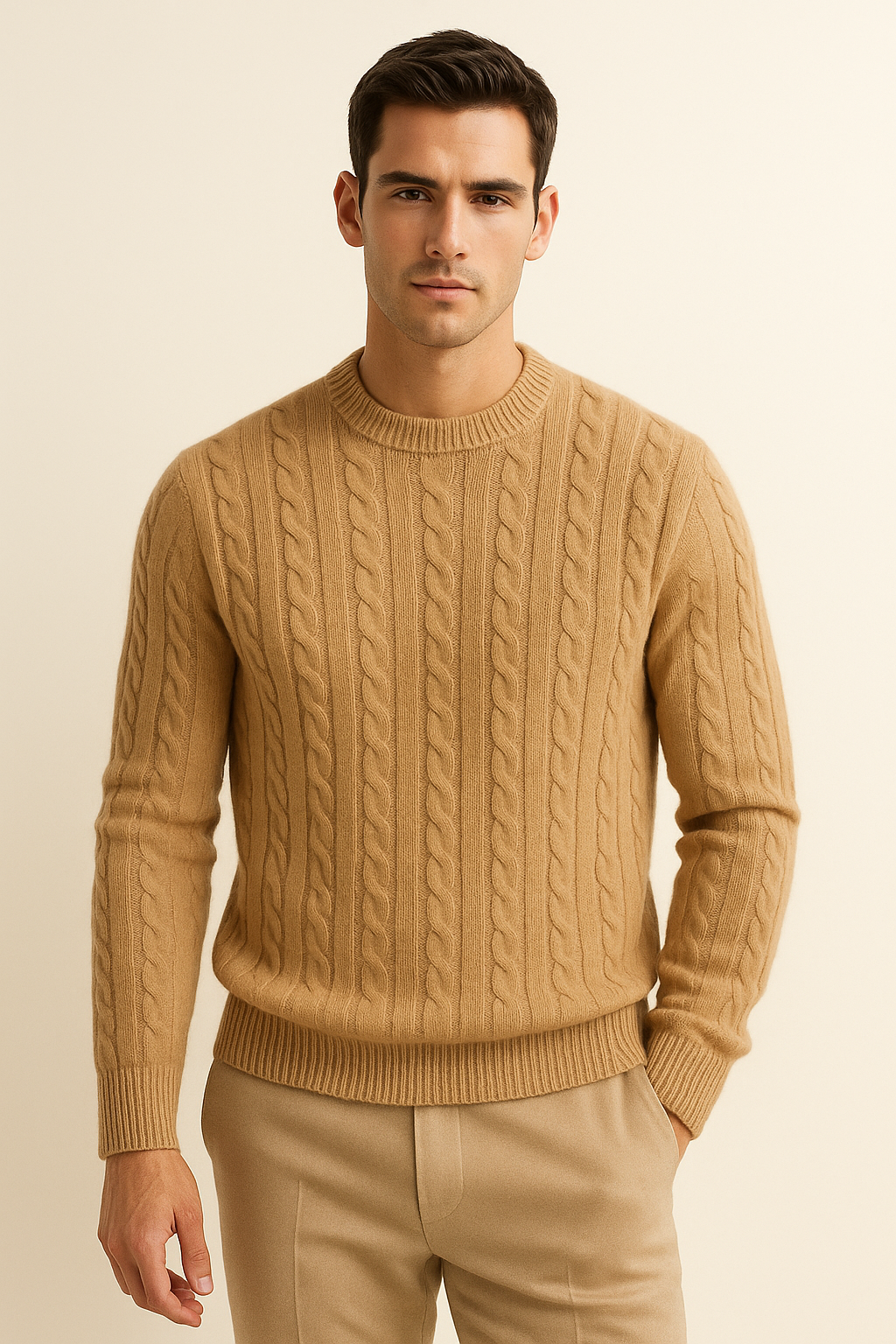 Velaro Cashmere Knit Camel