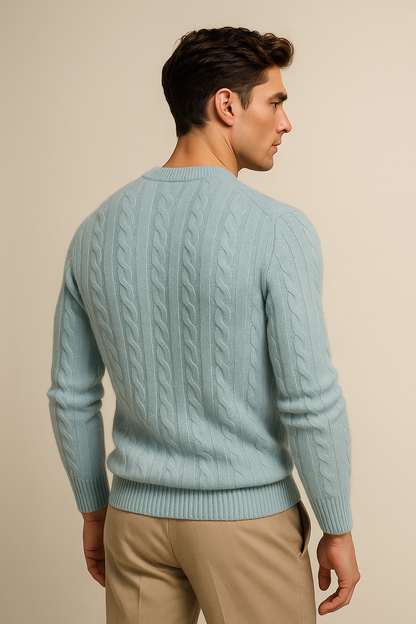 Velaro Cashmere Knit Light Blue