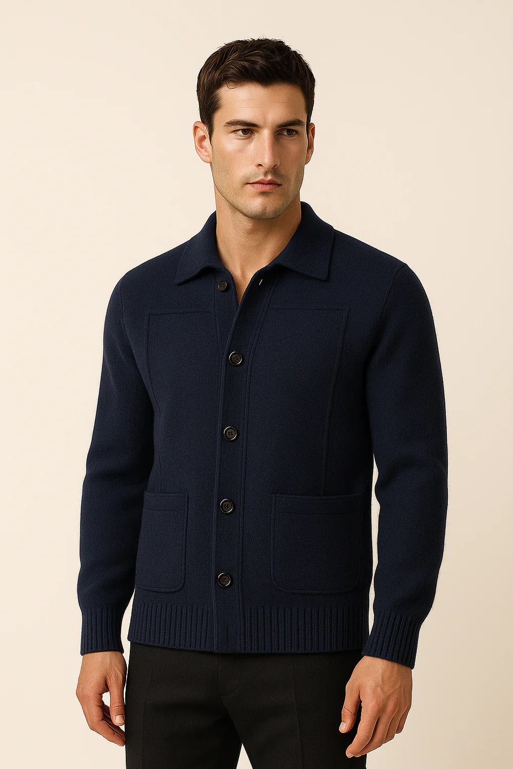Ferilo Cashmere Cardigan Navy