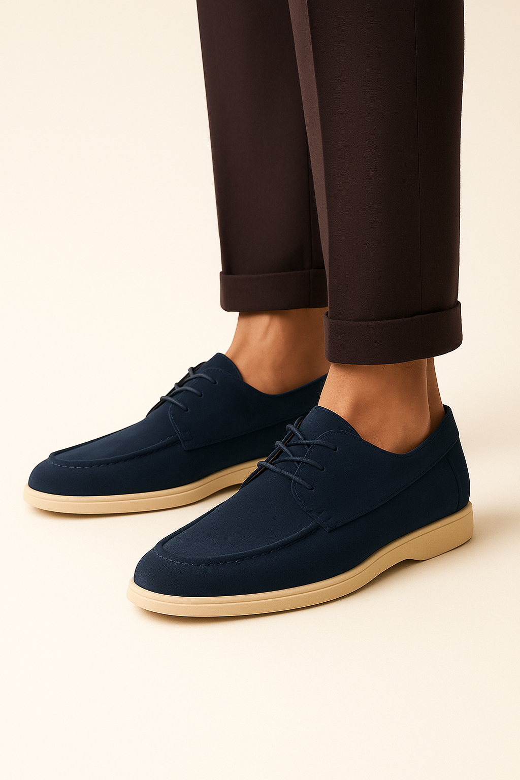 Ladore Suede Lace Shoes Navy