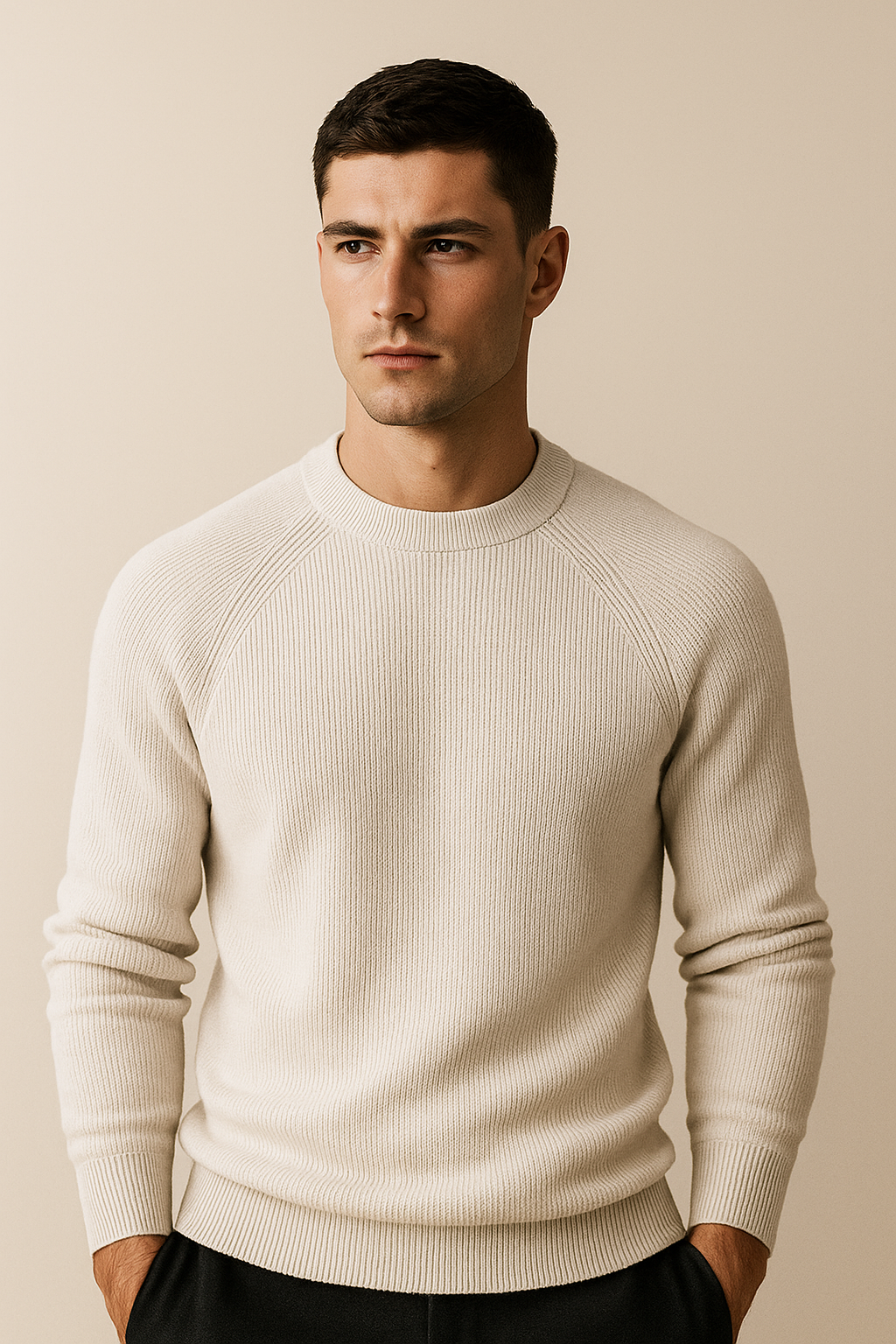Sarole Wool Crewneck Beige