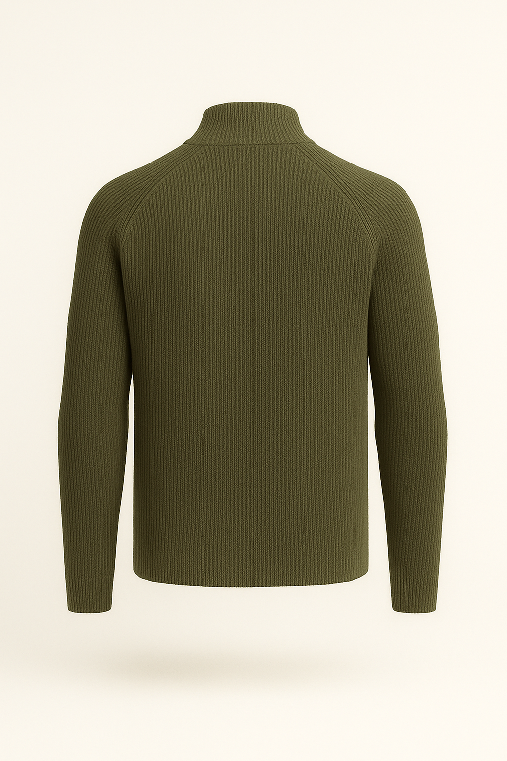 Selano Wool Zip Knit Olive