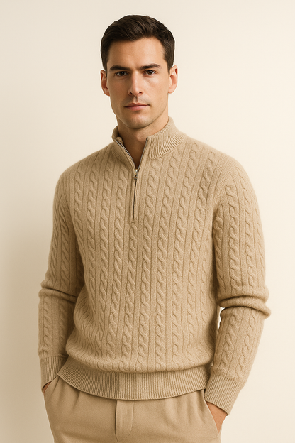 Seviro Cashmere Knit Beige