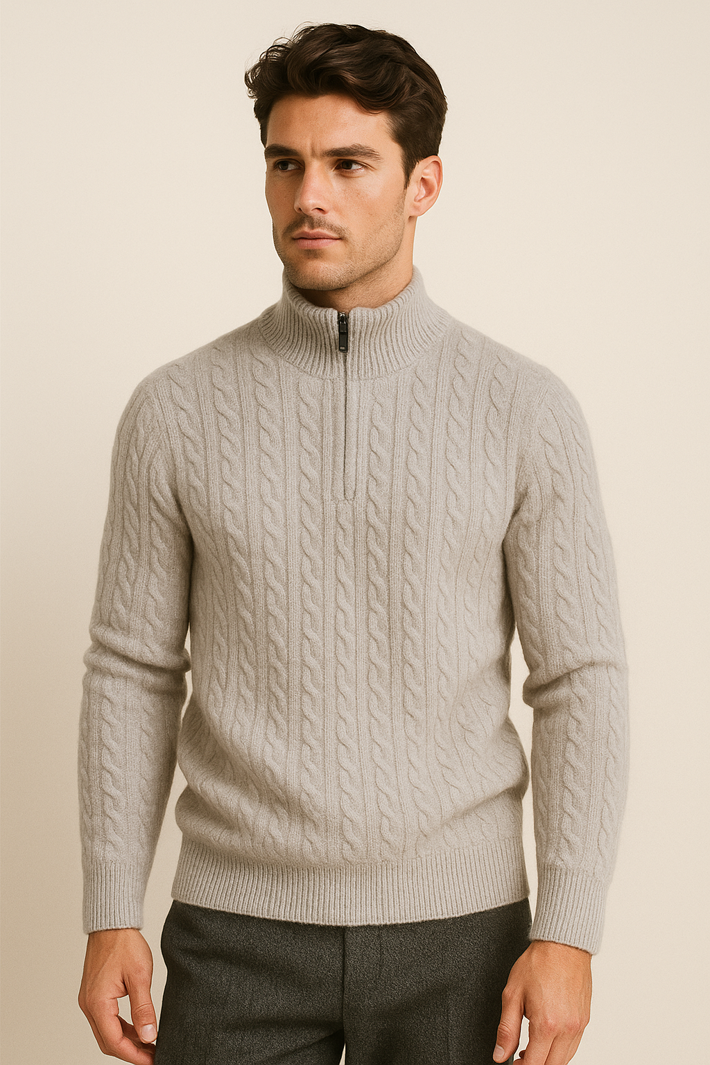 Seviro Cashmere Knit Grey