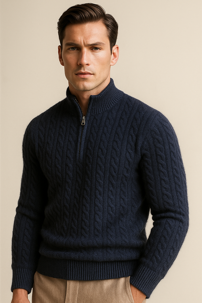 Seviro Cashmere Knit Navy