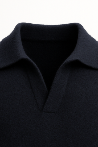 Malero Cashmere Polo Knit Navy