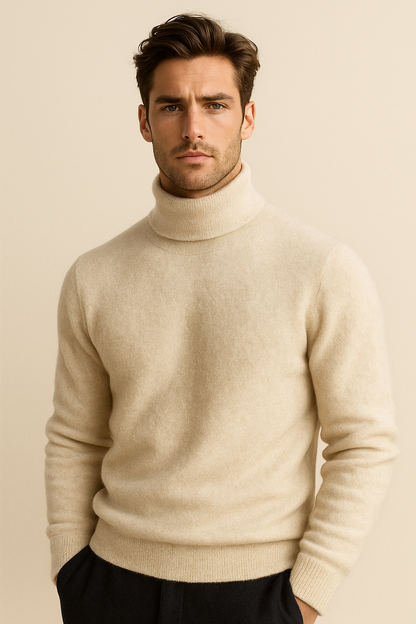 Paravi Cashmere Turtleneck Ivory