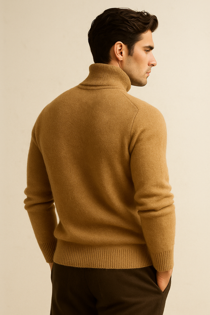 Paravi Cashmere Turtleneck Brown