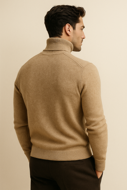 Paravi Cashmere Turtleneck Dark Beige