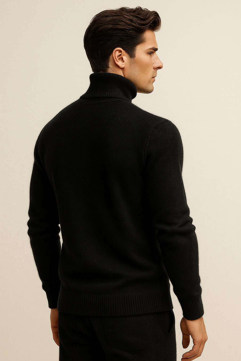 Paravi Cashmere Turtleneck Black