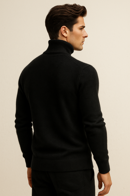 Paravi Cashmere Turtleneck Black