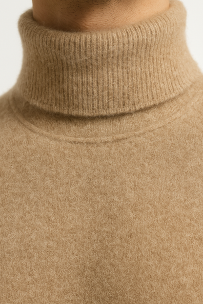 Paravi Cashmere Turtleneck Dark Beige