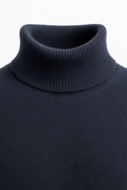 Paravi Cashmere Turtleneck Navy