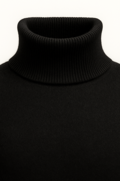 Paravi Cashmere Turtleneck Black