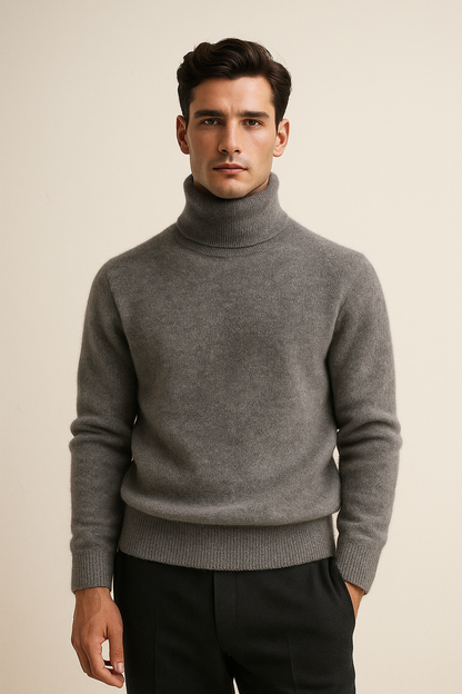Paravi Cashmere Turtleneck Grey