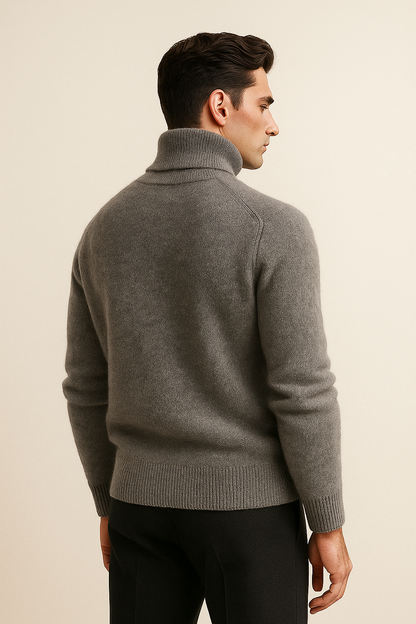 Paravi Cashmere Turtleneck Grey