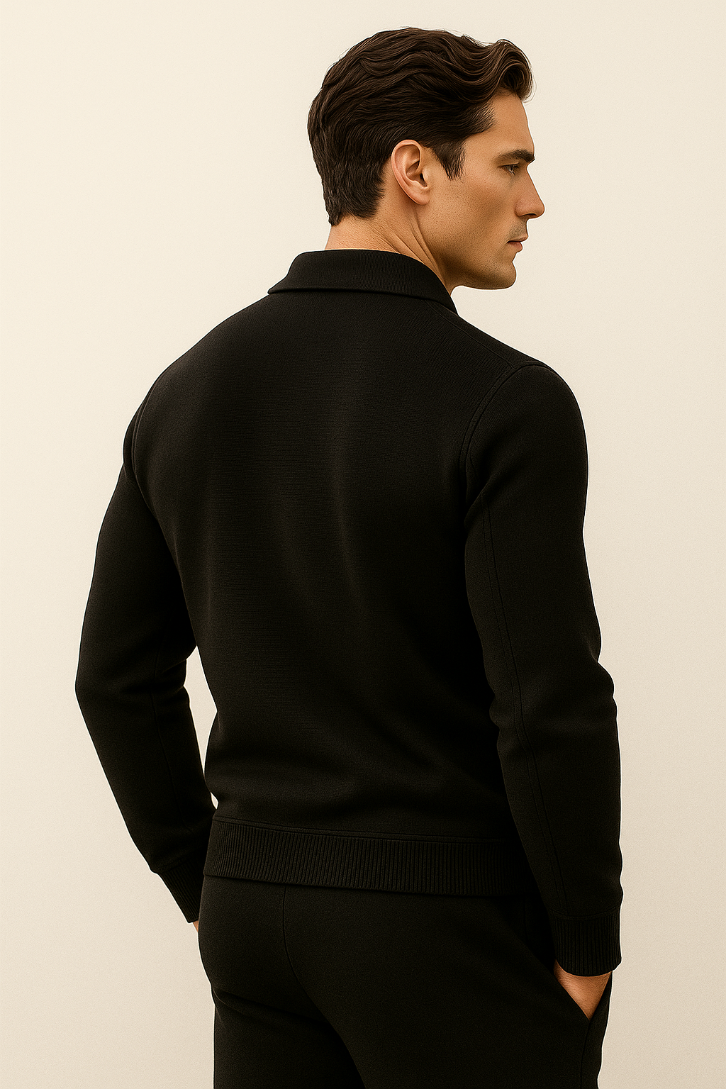 Teravo Merino Zip Sweater Black