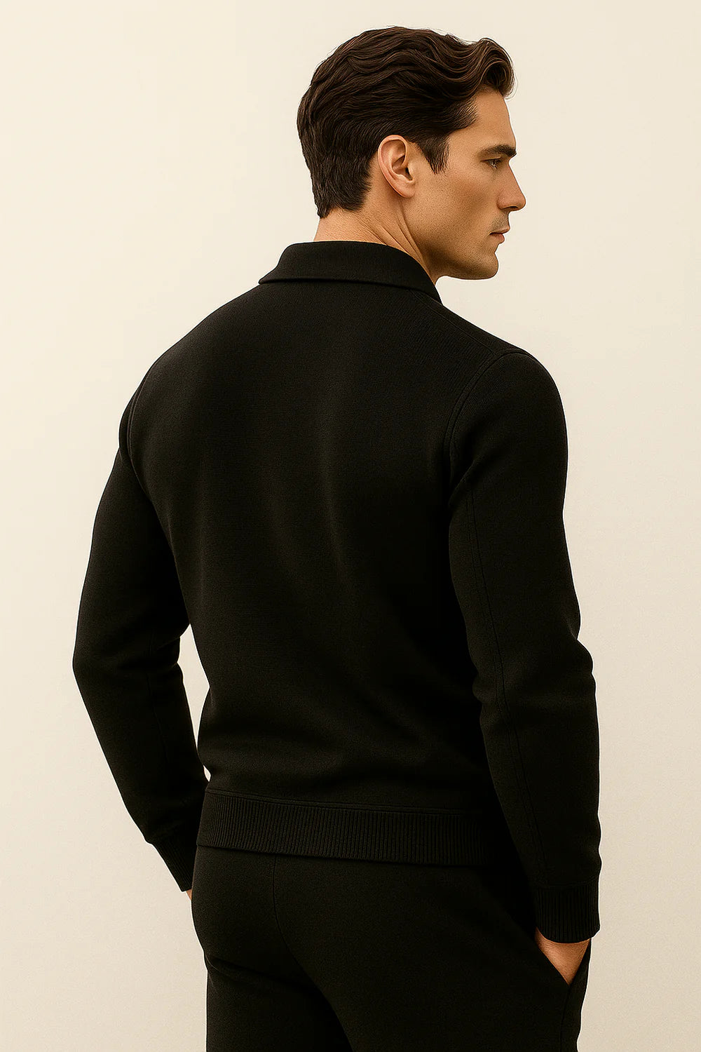 Teravo Merino Zip Sweater Black