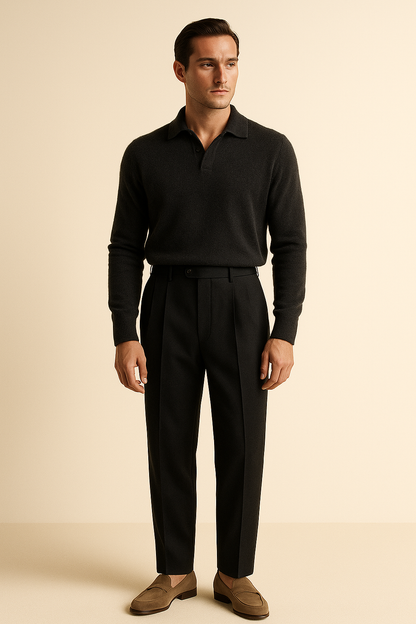 Calivo Gebardine Pantalon Black