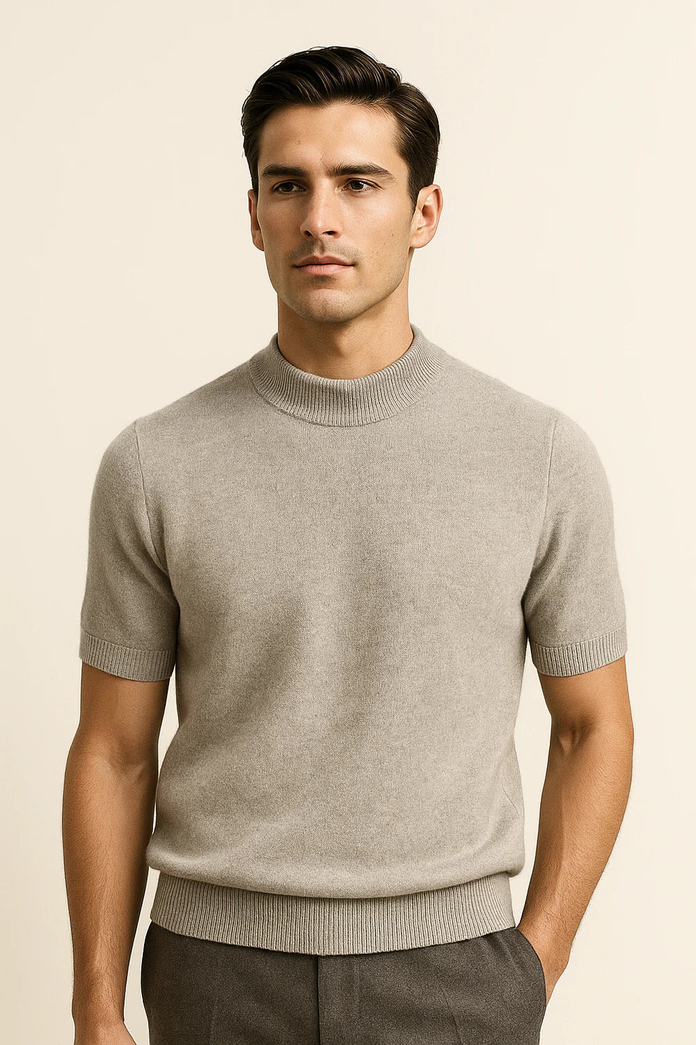 Aurelo Cashmere T-Shirt Grey