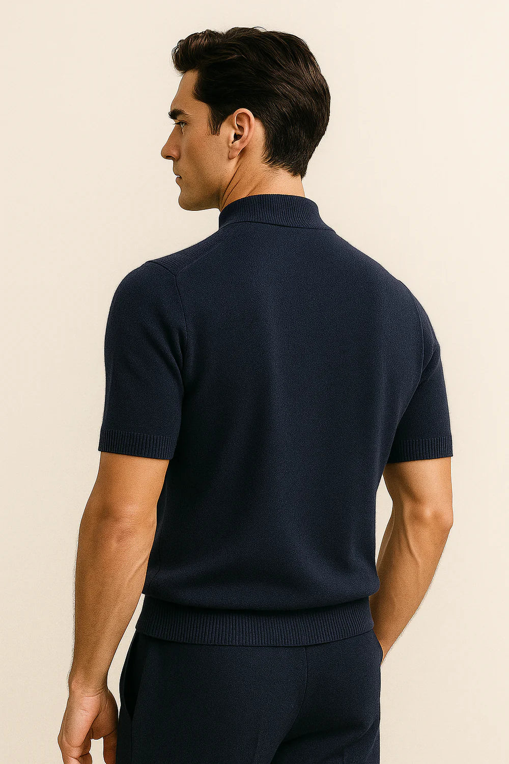 Aurelo Cashmere T-Shirt Navy