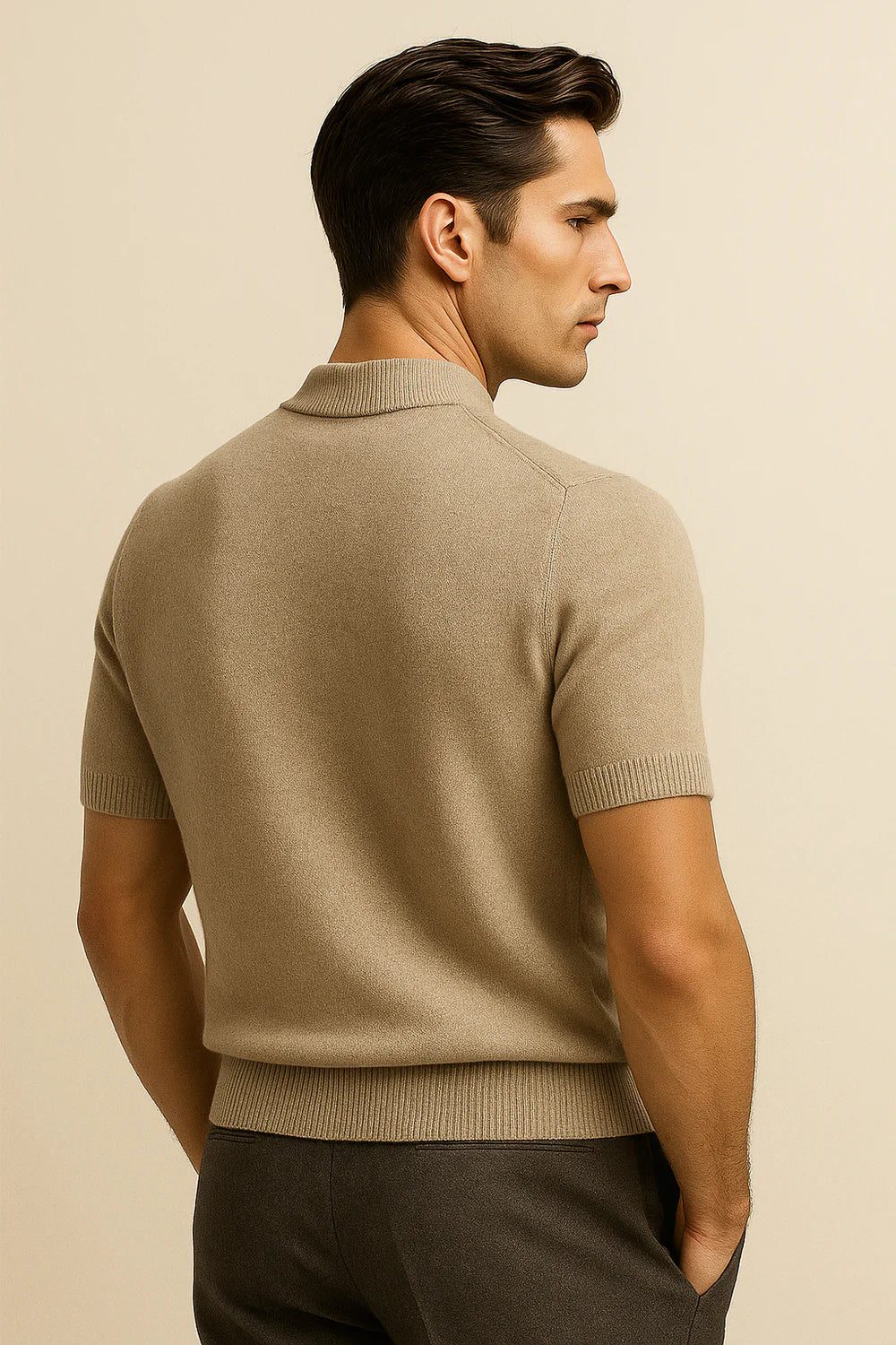 Aurelo Cashmere T-Shirt Sand