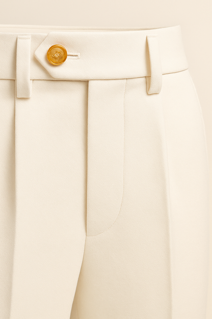 Calivo Gebardine Pantalon Ivory